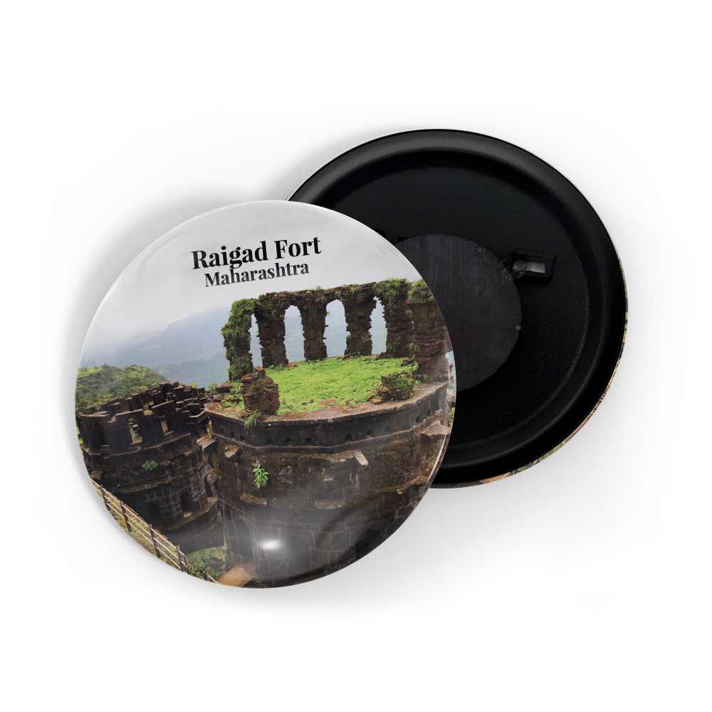 dhcrafts Fridge Magnet Multicolor Maharastra Raigad Fort D4 Glossy Finish Design Pack of 1